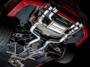 AWE Tuning - AWE Tuning BMW F8X M3/M4 Track Edition Catback Exhaust - Chrome Silver Tips - Image 5