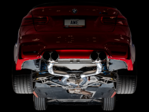 AWE Tuning - AWE Tuning BMW F8X M3/M4 Track Edition Catback Exhaust - Chrome Silver Tips - Image 17