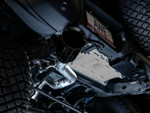 AWE Tuning - AWE Tuning 2021+ Ford Bronco 0FG Single Rear Exit Exhaust w/Diamond Black Tip & Bash Guard - Image 8